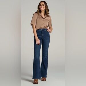 American Tall Chloe High Rise Flare Jeans for Tall Women